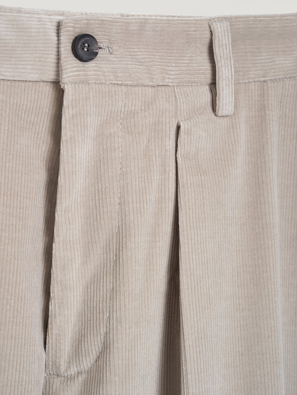 Natural Slouchy Cord Trousers