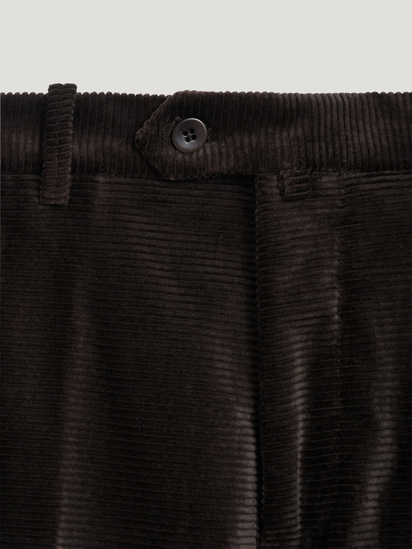 Brown Horizontal Cord Trousers
