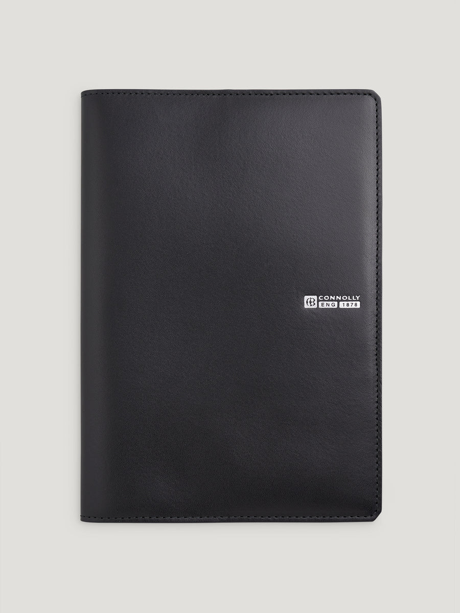 Black A5 Notebook Cover & Notebook - Connolly England