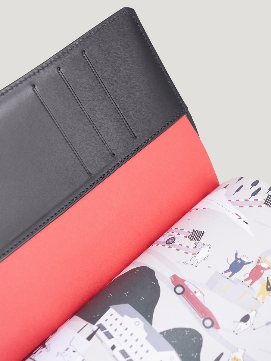 Black A5 Notebook Cover & Notebook - Connolly England