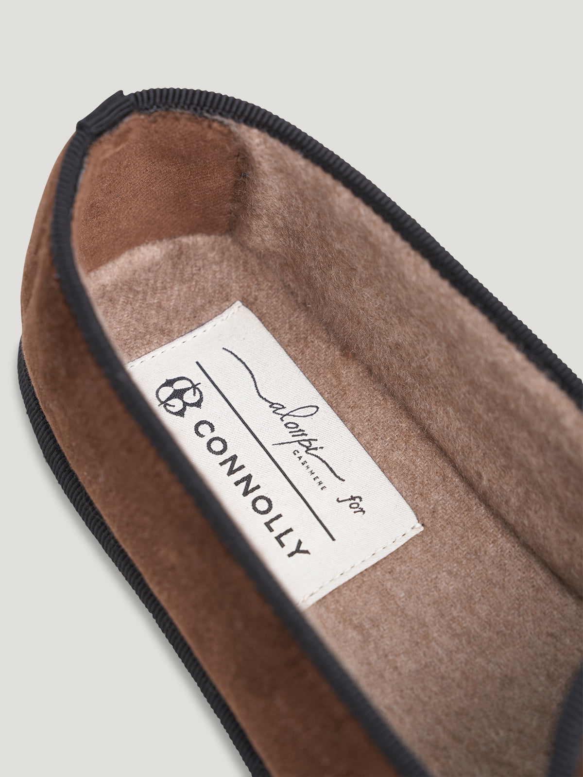 Brown Velvet Slippers - Connolly