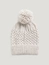 Grey Hand Knit Bobble Beanie