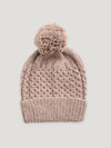 Natural Hand Knit Bobble Beanie