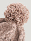 Natural Hand Knit Bobble Beanie