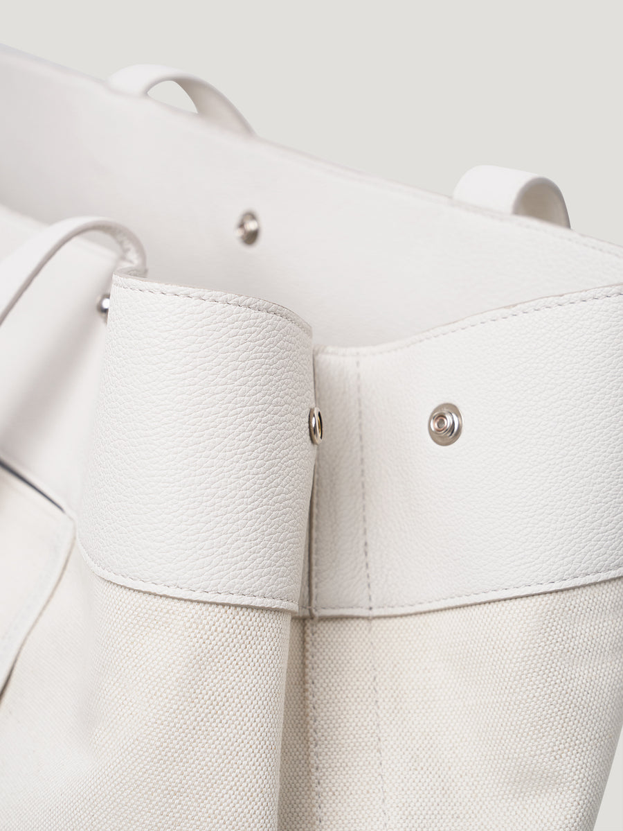White Pocket Tote - Connolly