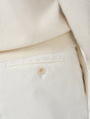 White Horizontal Cord Trousers