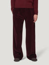 Burgundy Slouchy Cord Trousers