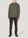 Loden Chunky Ribbed Art Cardi