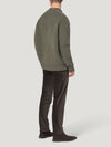 Loden Chunky Ribbed Art Cardi