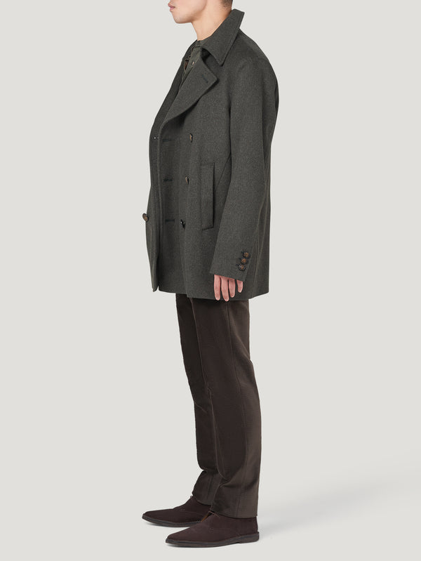 Loden Cashmere Peacoat