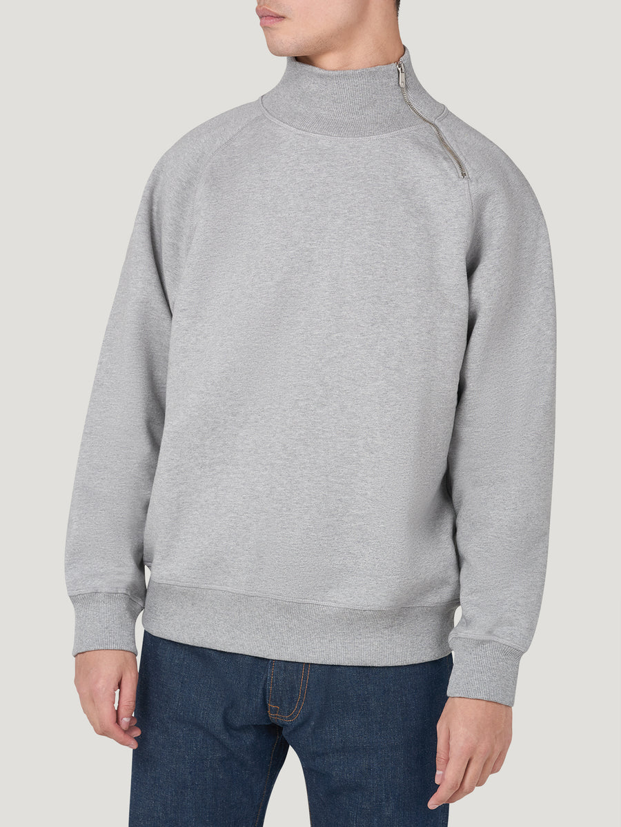 Grey Marl Driving Sweatshirt - Connolly