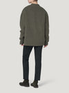 Loden Chunky Ribbed Art Cardi