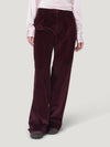 Burgundy Slouchy Cord Trousers