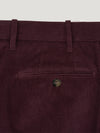 Connolly Burgundy Classic Fit Cashmere Cord Trousers