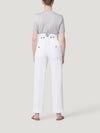 White Super High Waist Trousers