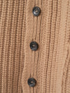 Camel Chunky Deconstructed Art Cardi