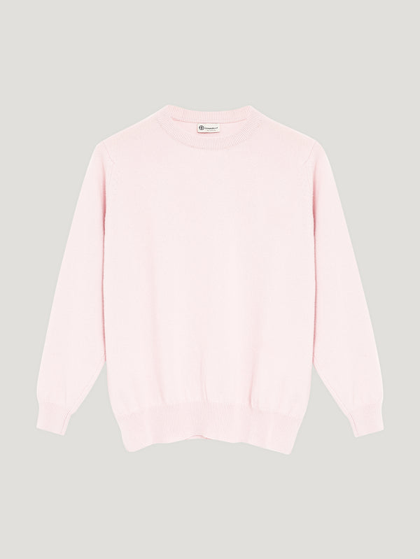 Connolly England | Pale Pink Heirloom Crew Neck