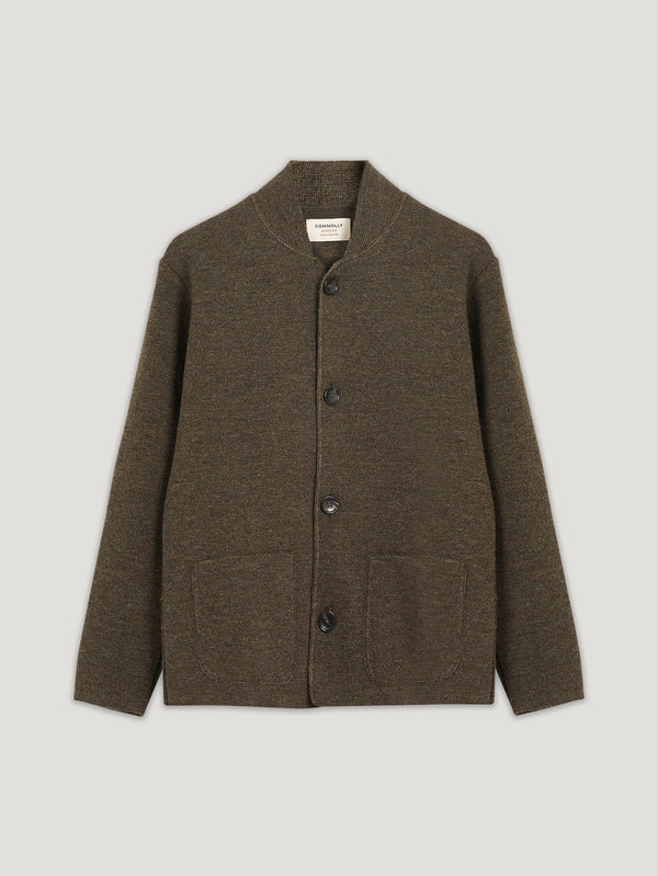 Khaki Single Breasted Driving Jacket