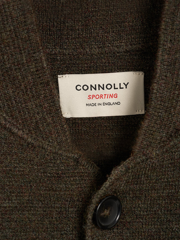 Khaki Single Breasted Driving Jacket | Connolly Sporting Collection ...
