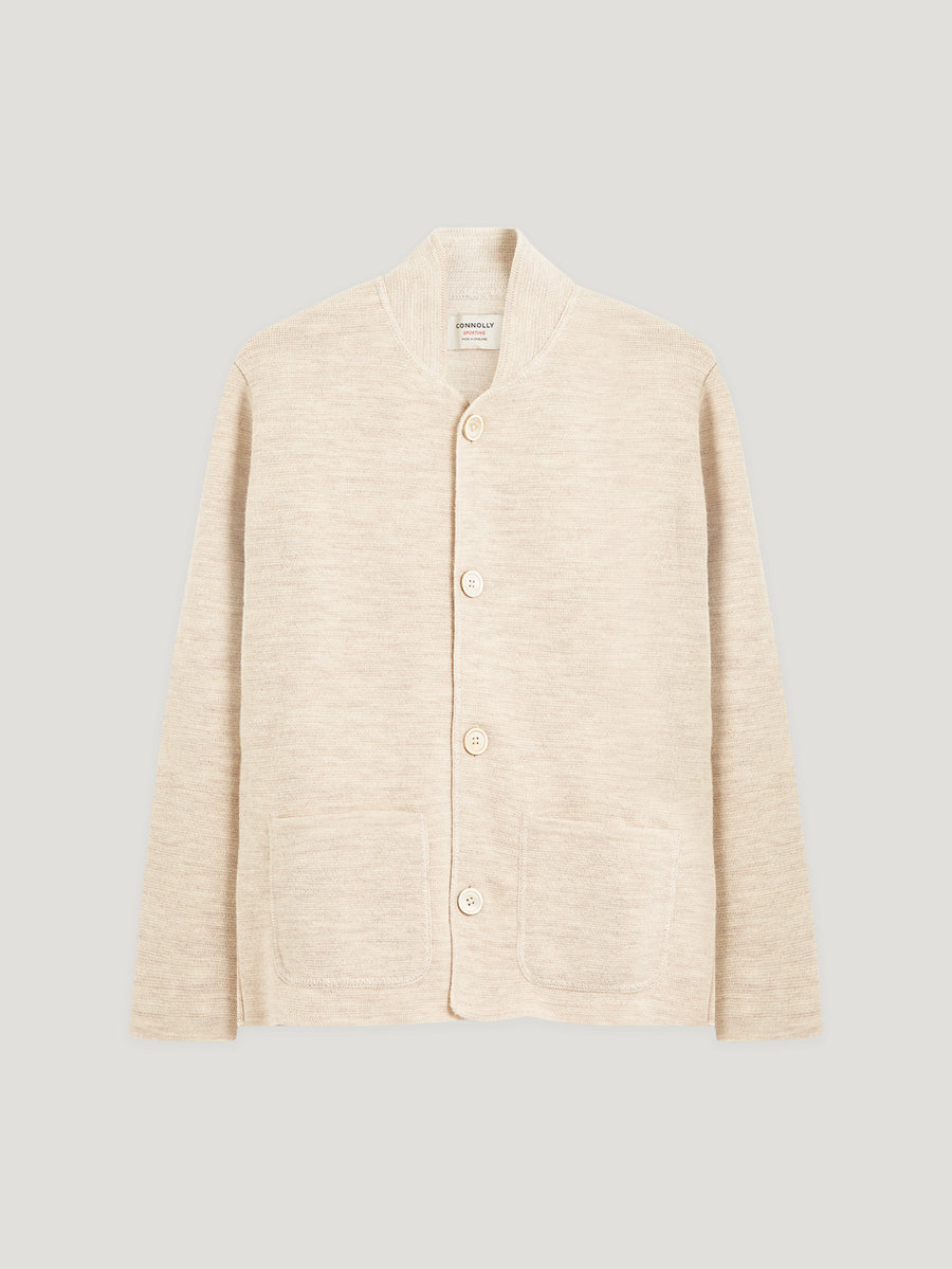 Natural Single Breasted Driving Jacket - Connolly