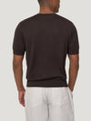 Connolly England | Dark Brown Classic Cashmere & Silk T-Shirt