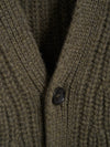 Loden Chunky Ribbed Art Cardi