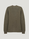 Loden Chunky Ribbed Art Cardi