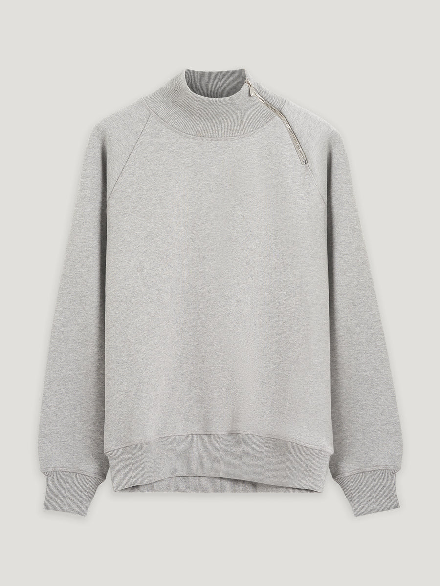 Grey Marl Driving Sweatshirt - Connolly