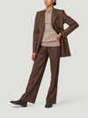 Brown Double Breasted Suit with Trousers