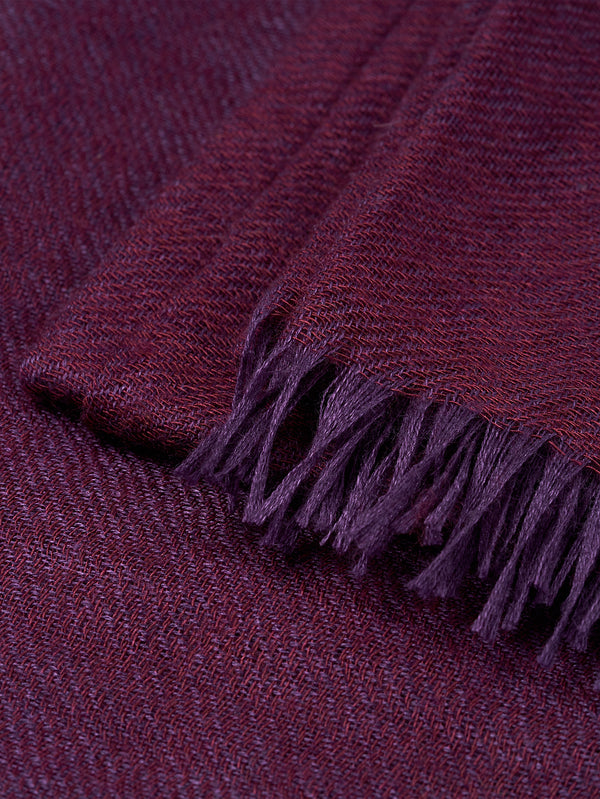 Connolly England | Burgundy and Purple Scarf 85x200cm