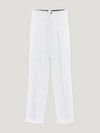 White Super High Waist Trousers