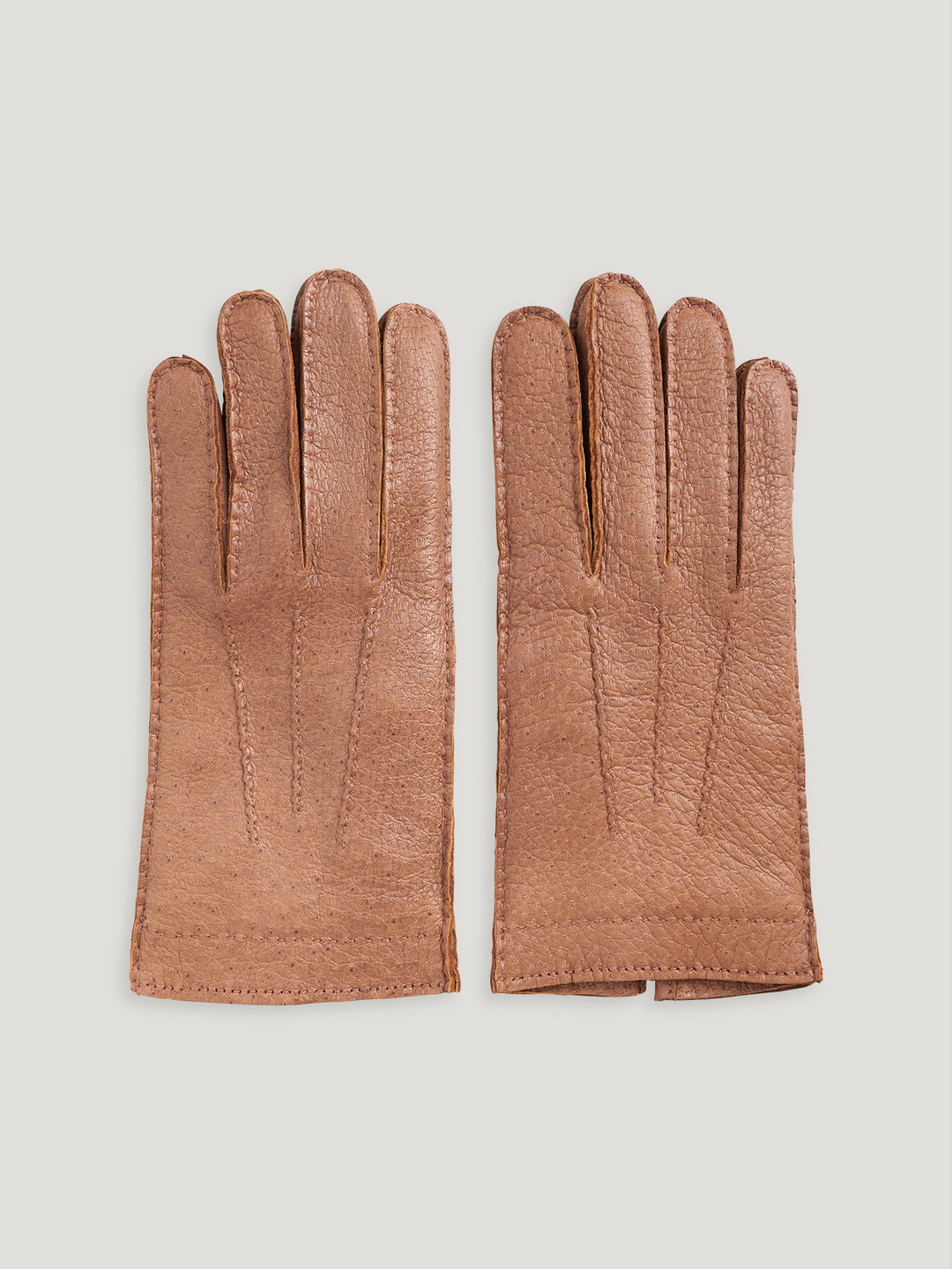 Men s Natural Peccary Gloves Connolly Leather Gloves