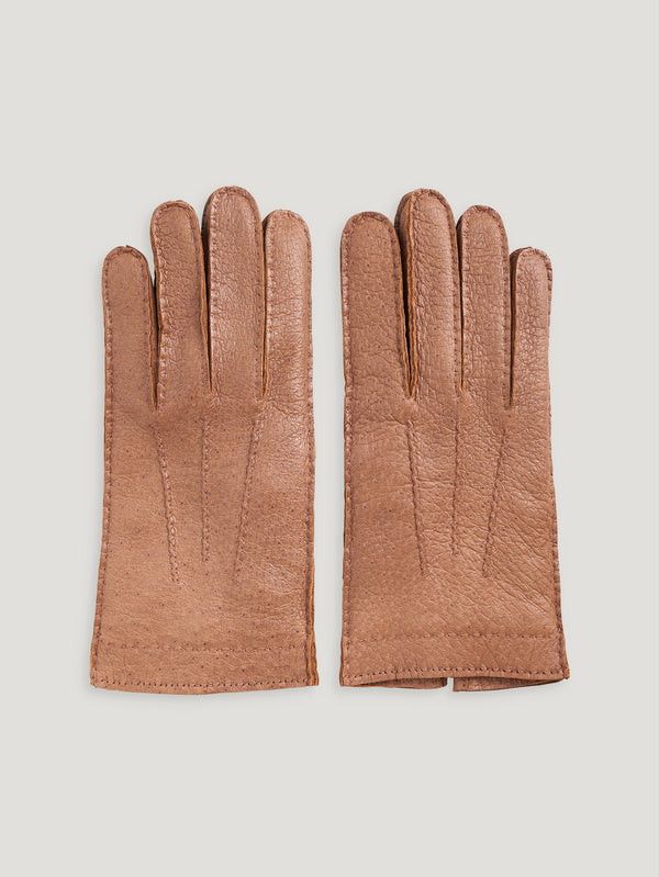 Men's Natural Peccary Gloves